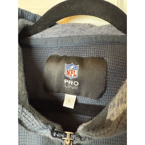 NFL Pro Line Men's Thermal Pittsburgh Steelers Full Zip Up with Hood Size Large - Picture 4 of 12